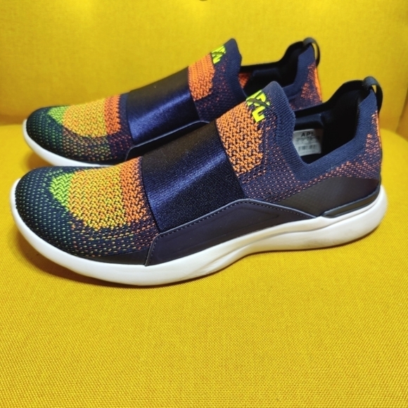 APL TechLoom Bliss Navy Molten Energy Rainbow Sneaker Slip On Women's  Size 10.5 - Picture 1 of 9